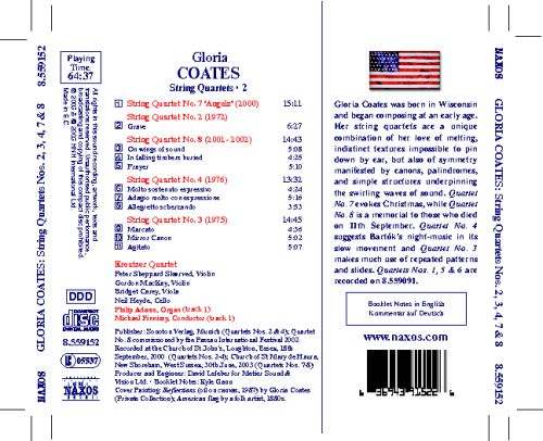 Coates, G.: String Quartets Nos. 2-4, 7 & 8