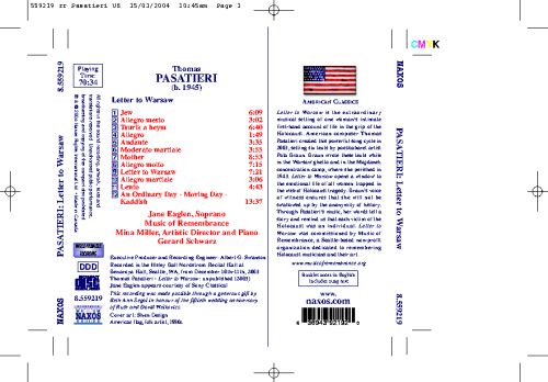 PASATIERI: Letter to Warsaw