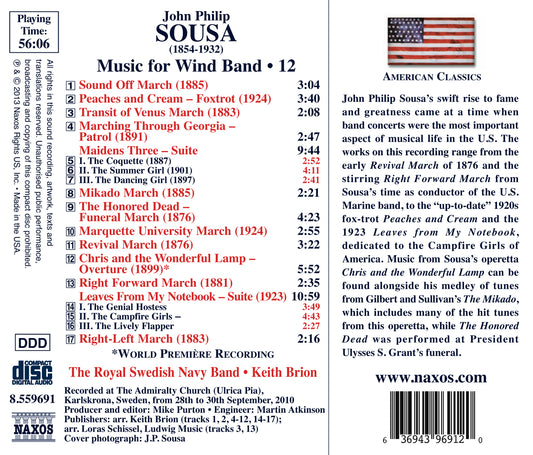 Sousa: Music For Wind Band, Vol. 12