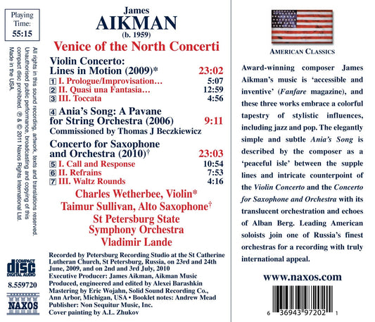 Aikman: Venice of the North Concerti