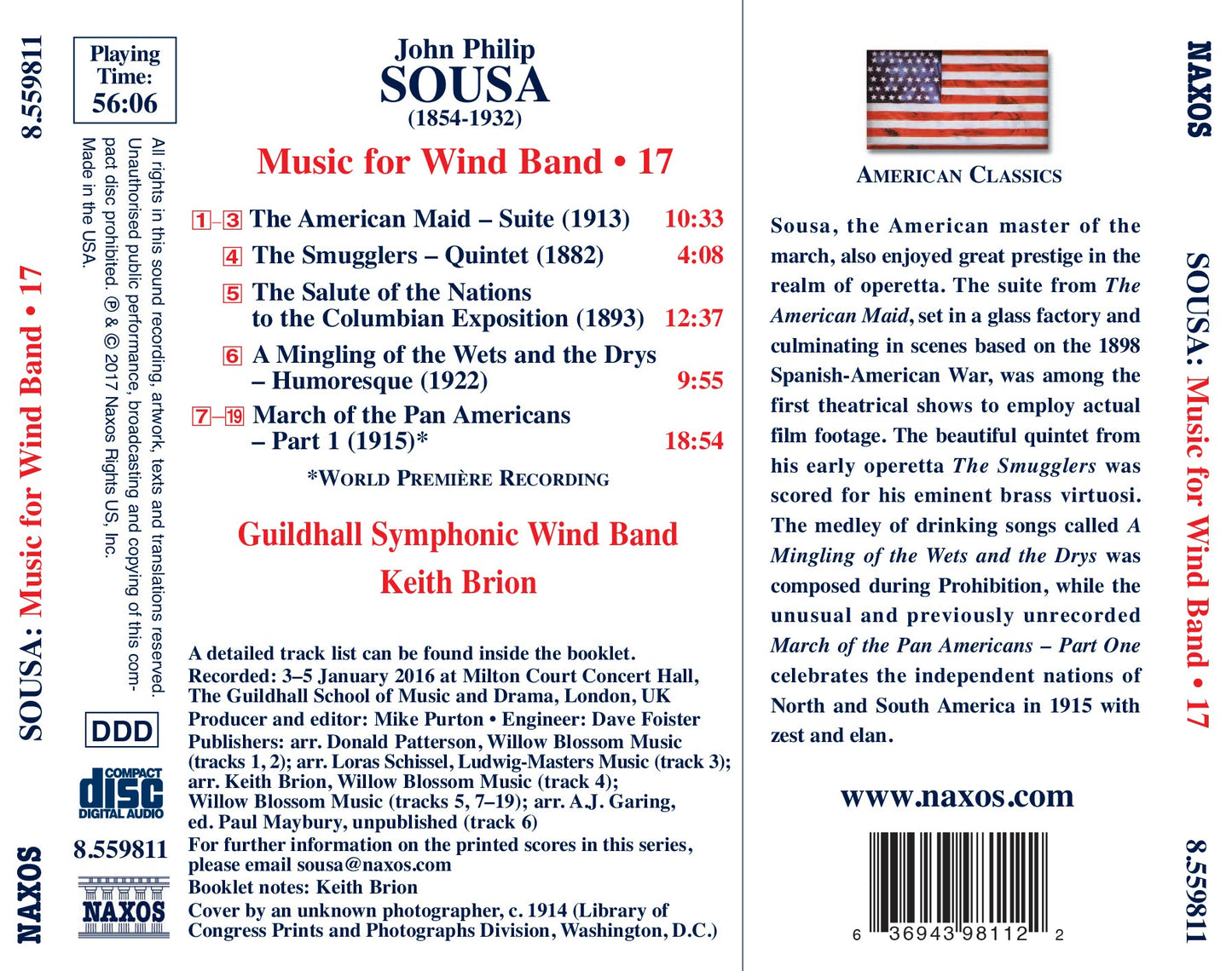 Sousa: Music For Wind Band, Vol. 17