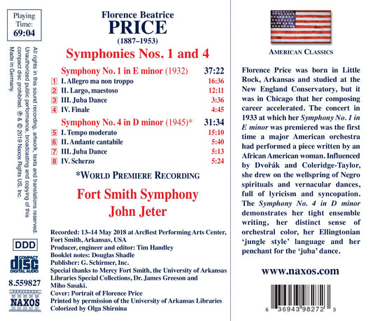 Price: Symphonies Nos. 1 & 4