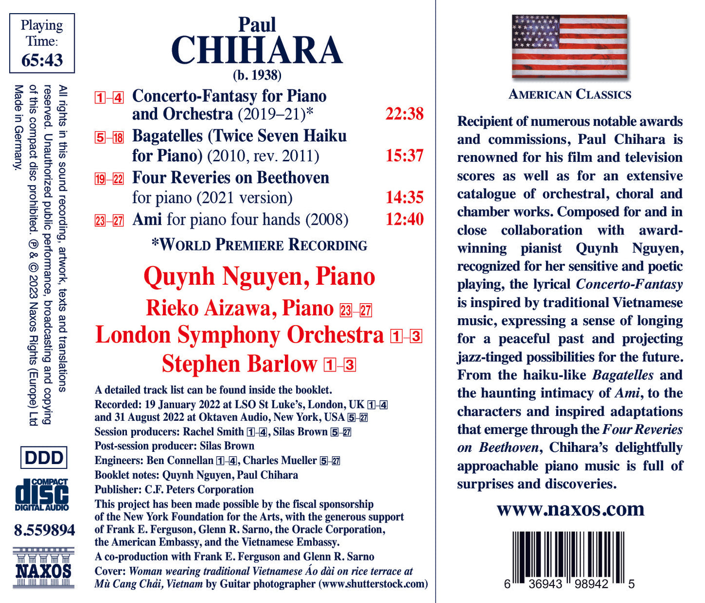 Chihara: Concerto-Fantasy for Piano & Orchestra