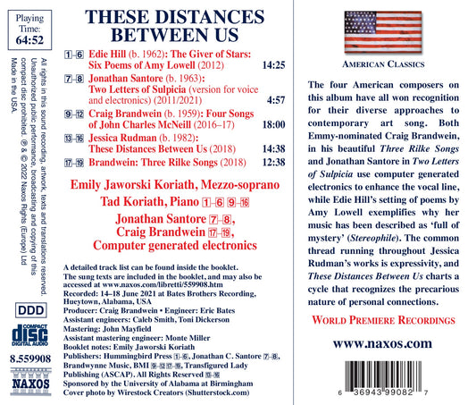 Brandwein, Hill, Rudman & Santore: These Distances Between U
