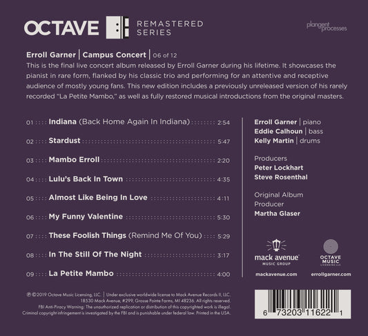 Campus Concert / Erroll Garner