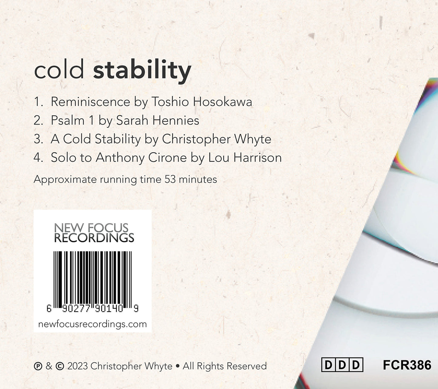 Harrison, Hennies, Hosokawa & Whyte: Cold Stability
