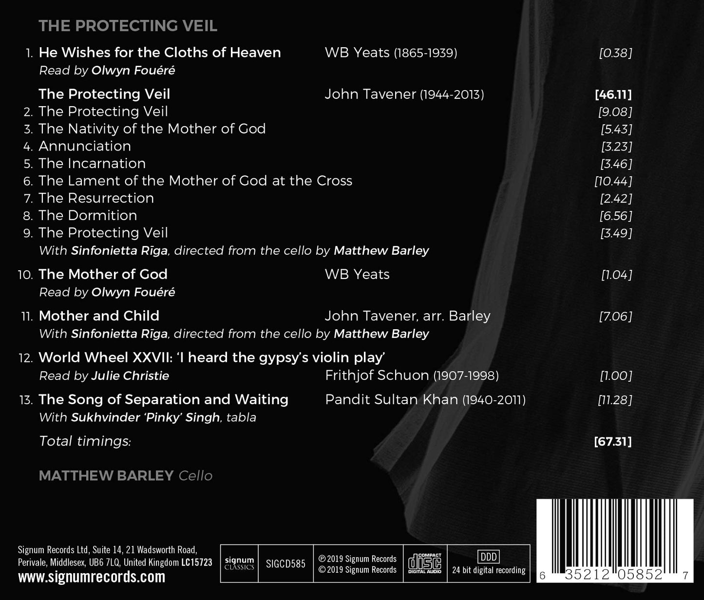 Tavener: The Protecting Veil