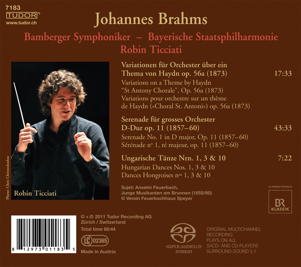 Brahms: Haydn-Variationen - Serenade No. 1 - 3 Ungarische Tä