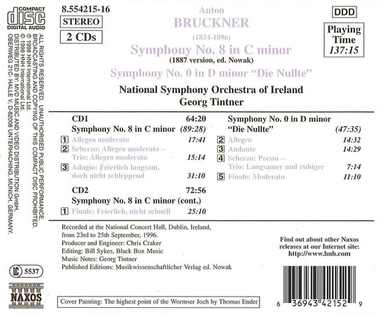 Bruckner: Symphonies No. 8, WAB 108 & No. 0, "Nullte", WAB 1