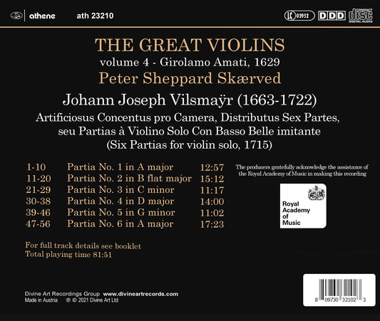 The Great Violins, Vol. 4 - Girolamo Amati 1629