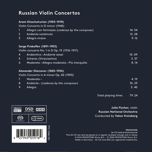 RUSSIAN VIOLIN CONCERTOS