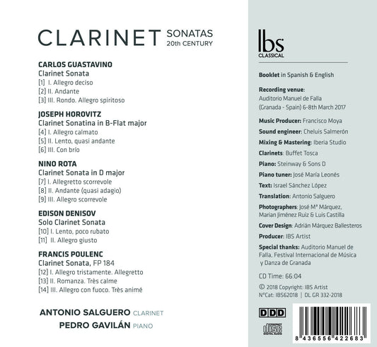 Clarinet Sonatas 20th Century