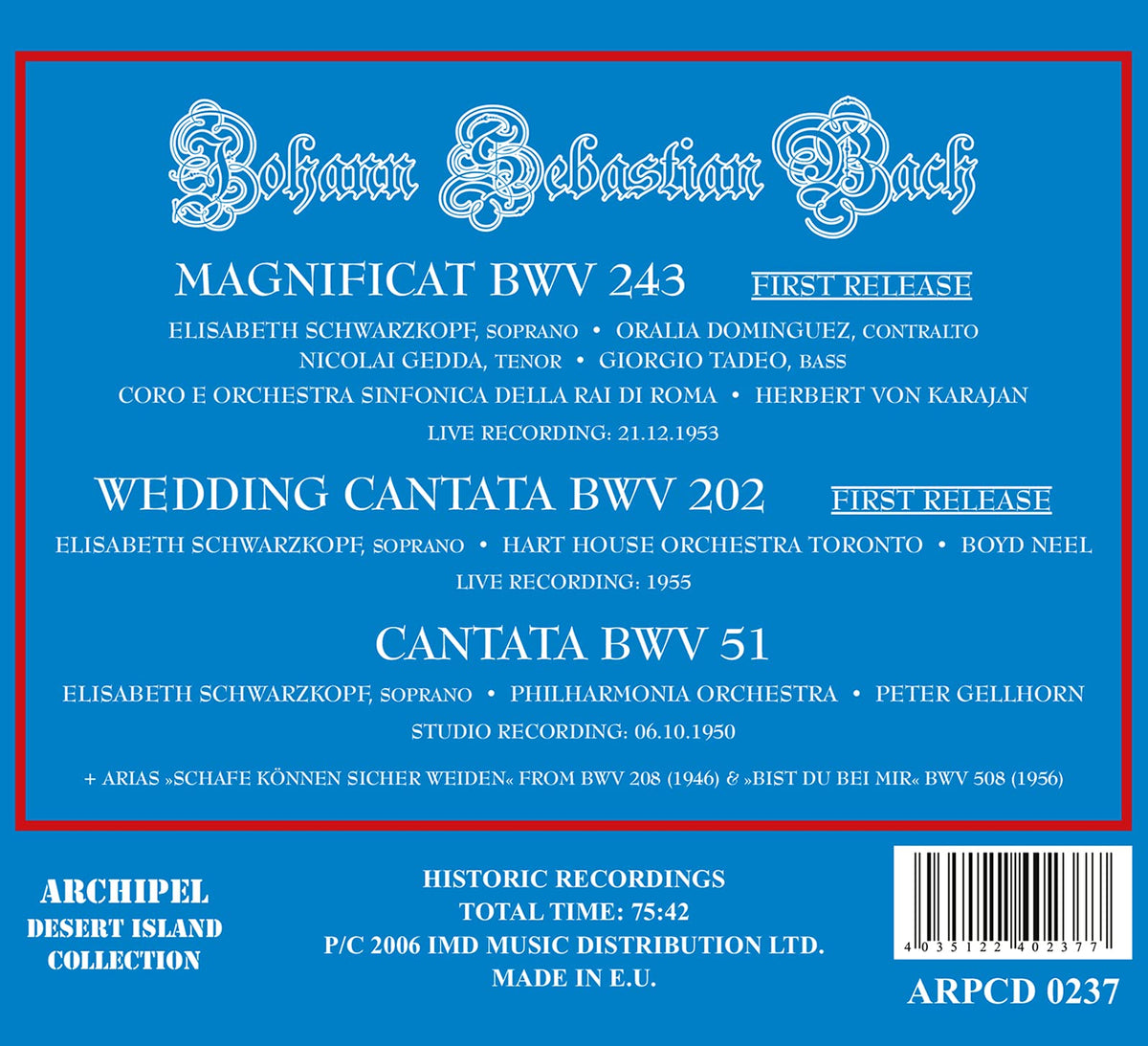 Bach: Magnificat, BWV 243 - Wedding Cantata, BWV 202 - Canta