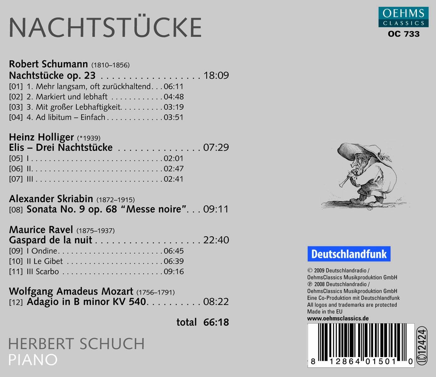 Piano Recital: Schuch, Herbert - SCHUMANN, R. / HOLLIGER, H.