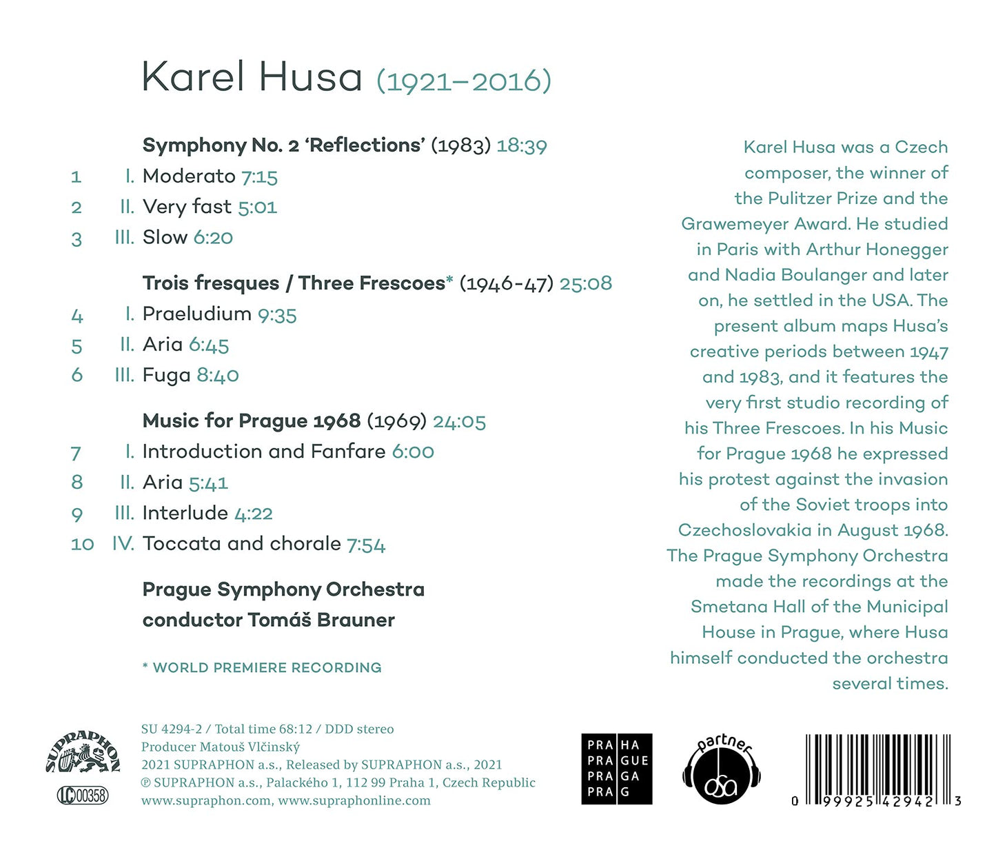 Husa: Music for Prague