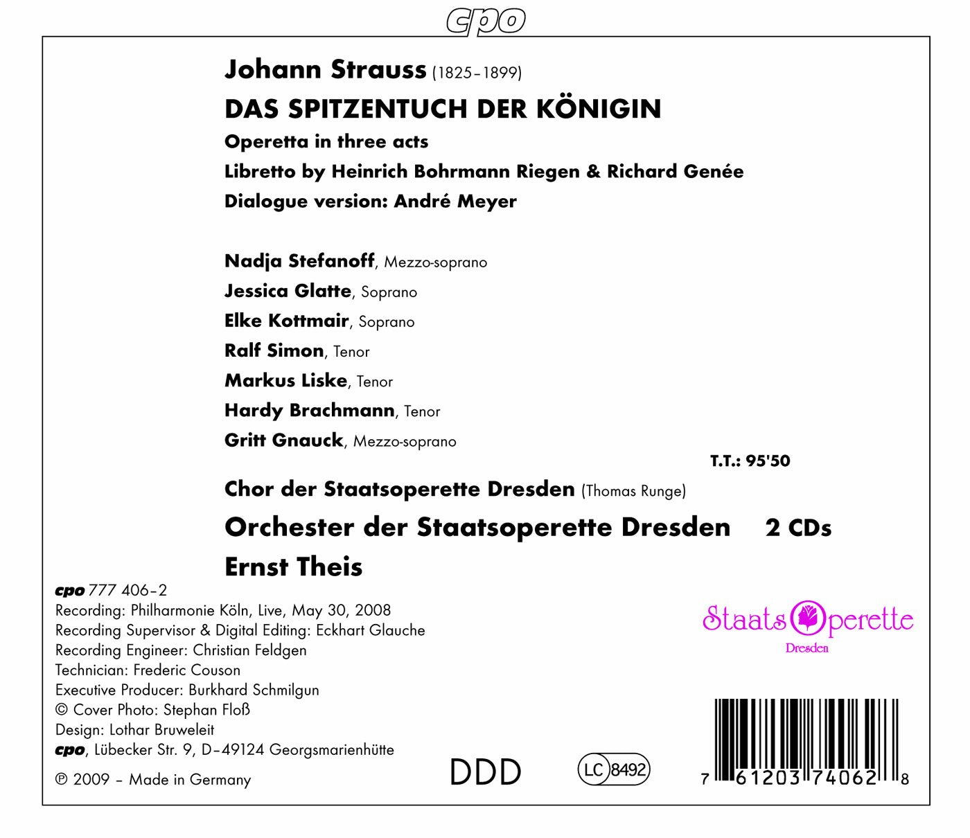 Strauss II: Das Spitzentuch Der Konigin