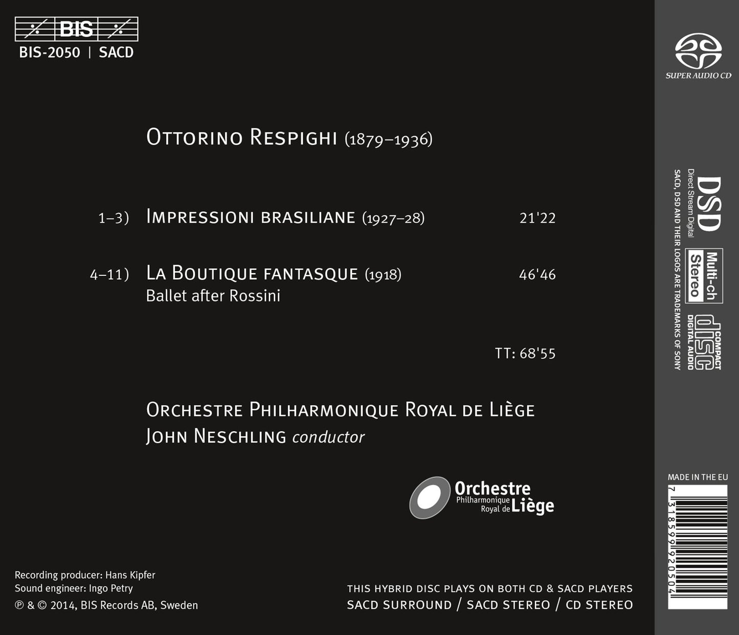Respighi: Impressioni brasiliane & La Boutique fantasque