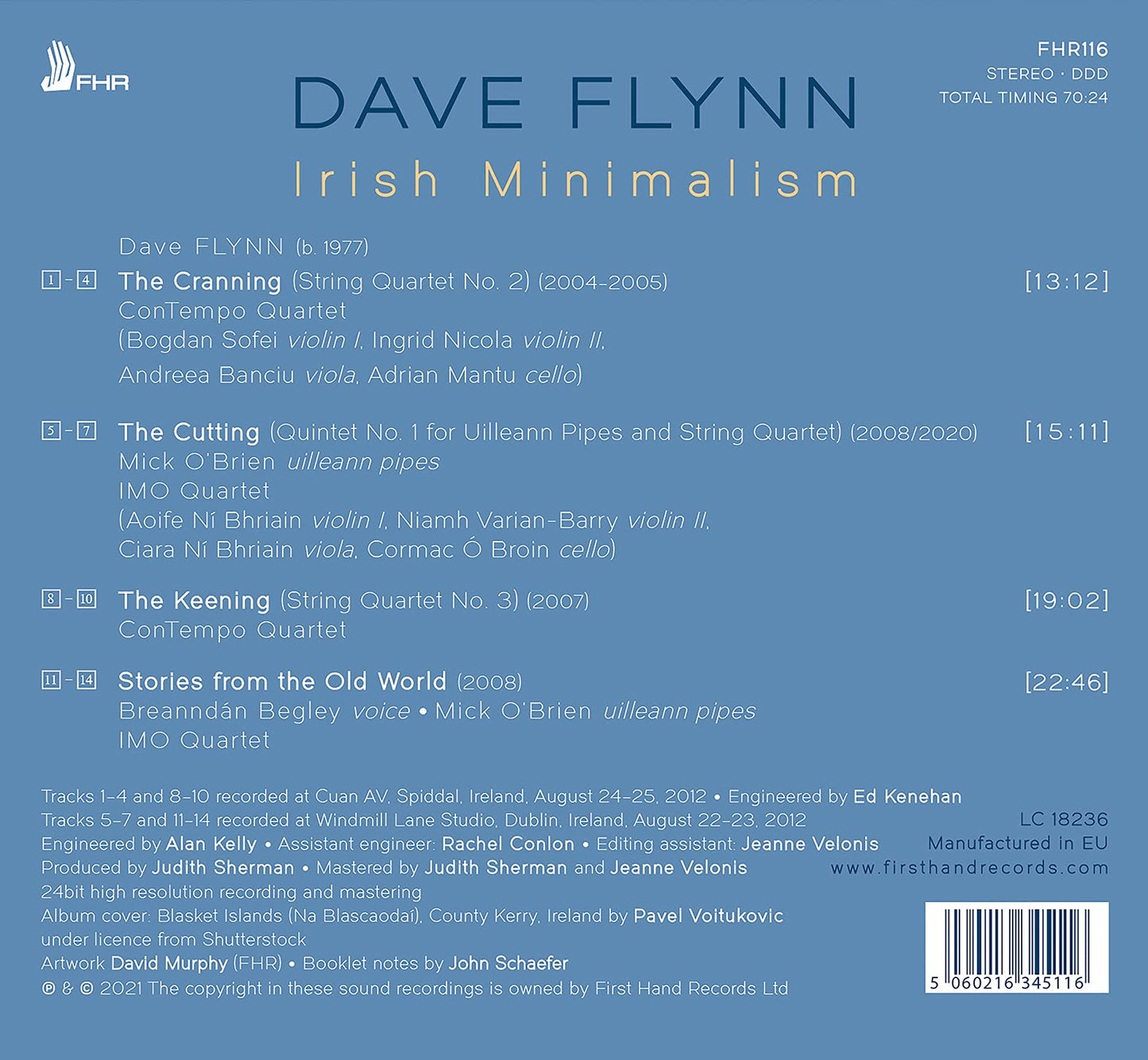 Irish Minimalism Begley, O?Brien, Contempo Quartet, Imo Quartet