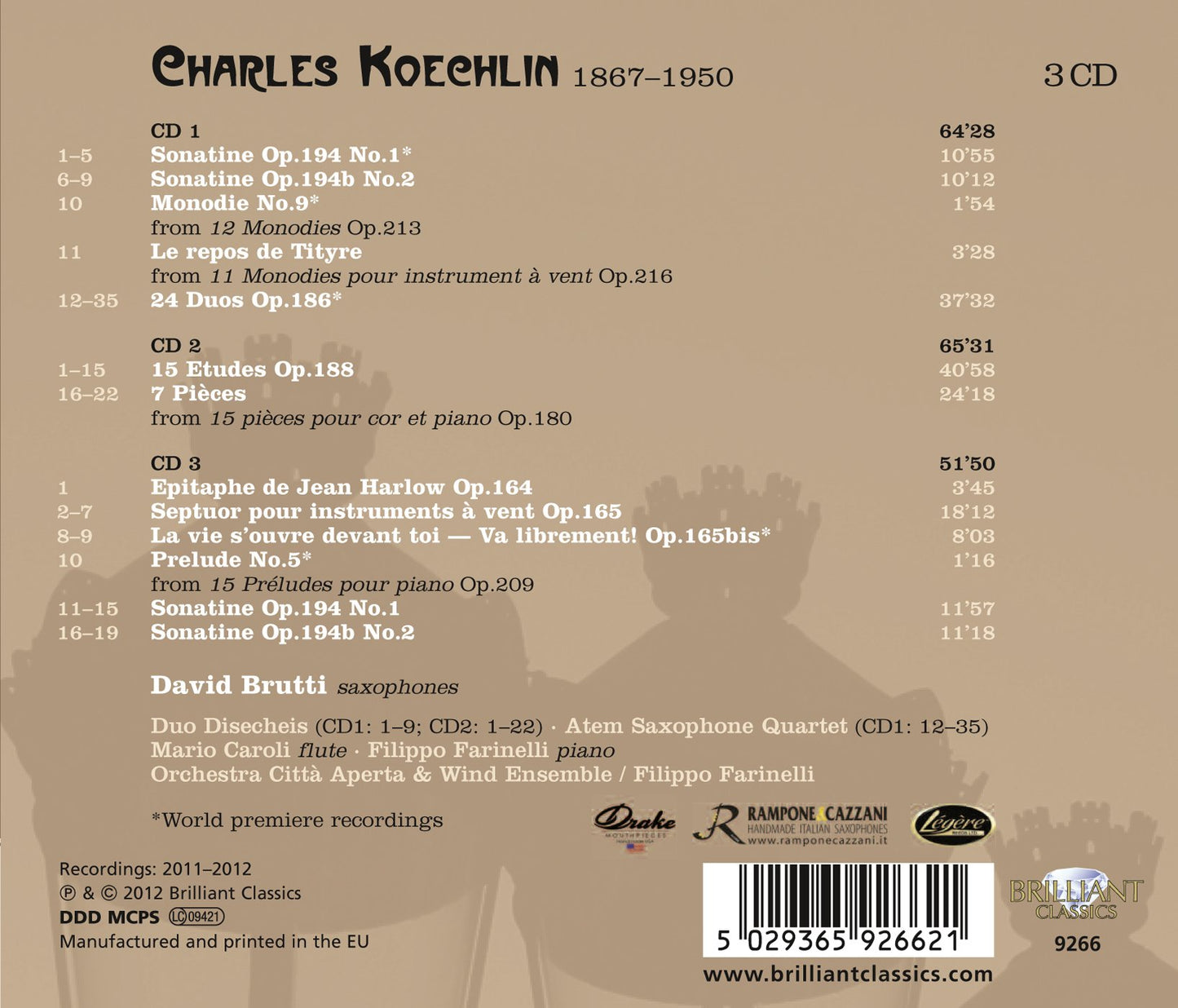 Koechlin: Complete Music for Saxophone