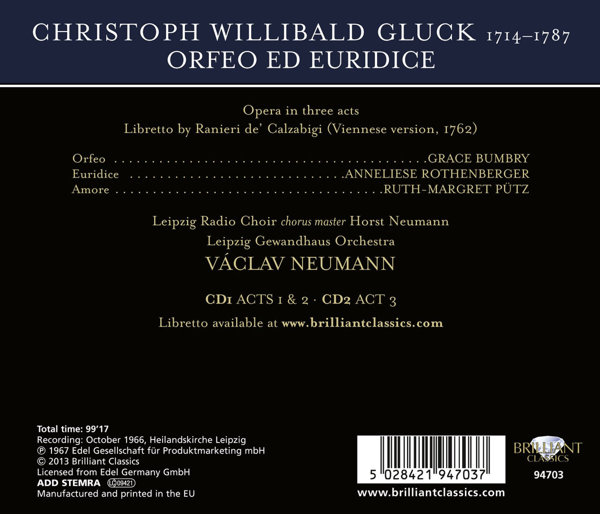 Gluck: Orfeo ed Euridice