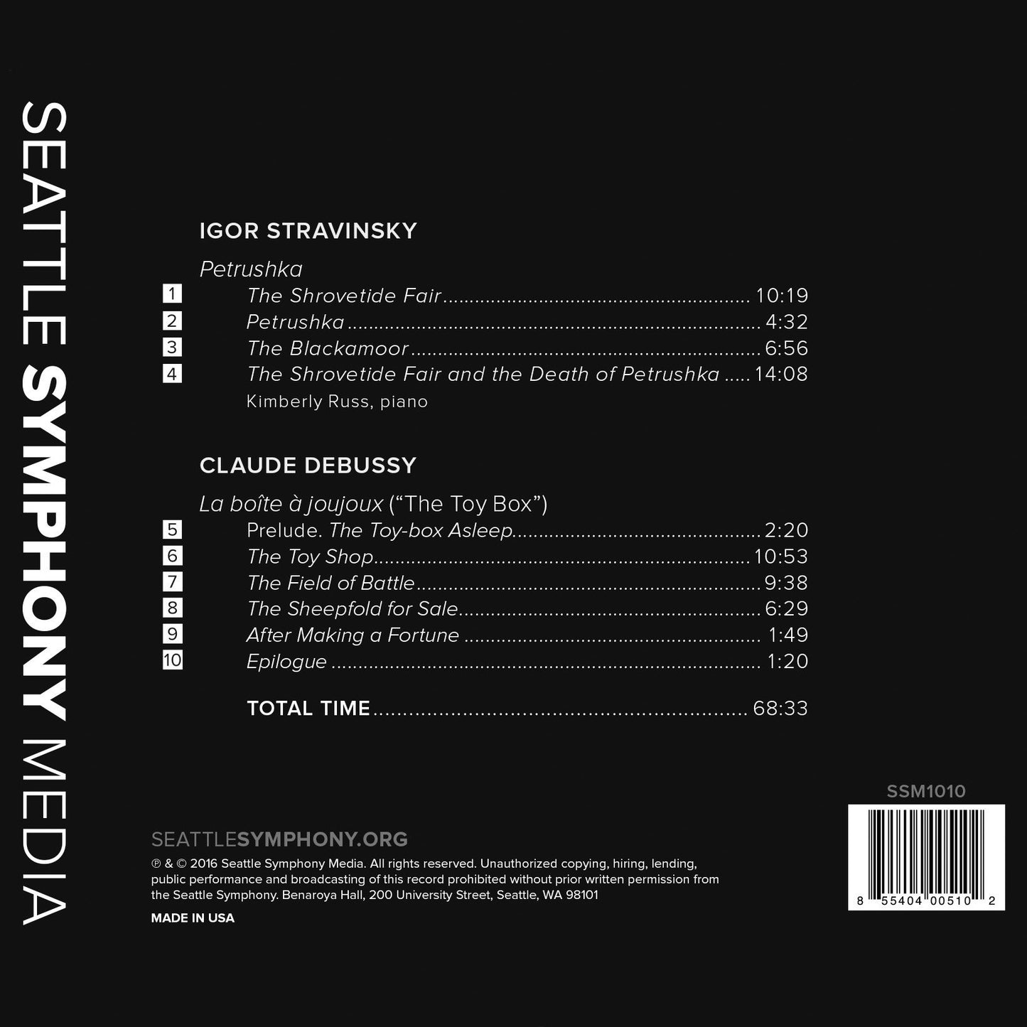 Stravinsky: Petrushka - Debussy: La boîte à joujoux, L. 128