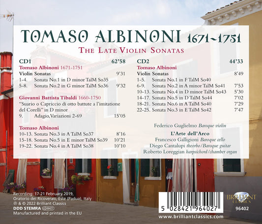 Albinoni: The Late Violin Sonatas