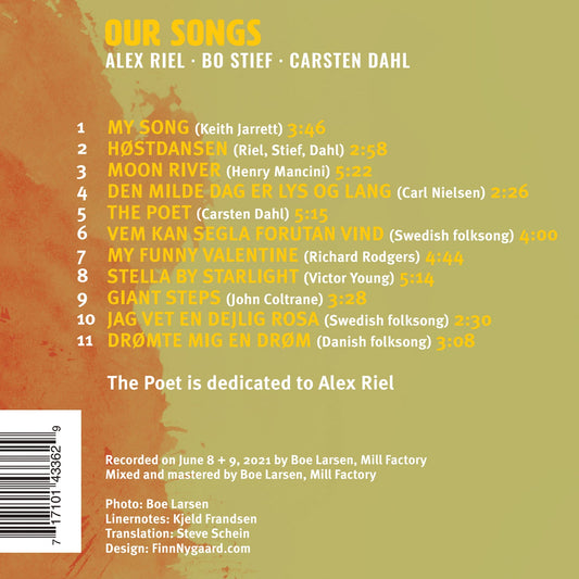 Our Songs Alex Riel, Bo Stief, Carsten Dahl