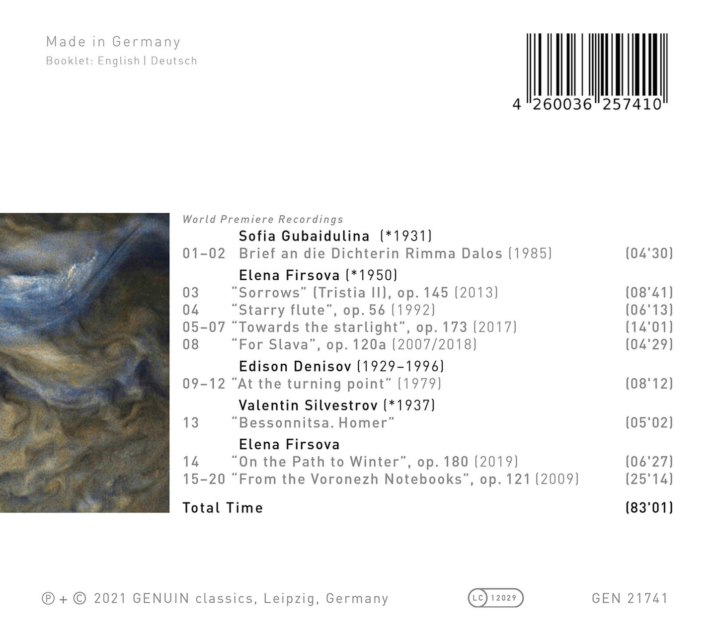 Bessonnitsa: Insomnia - A Mandelstam Album
