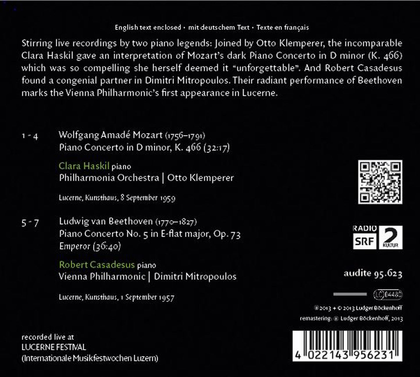 Mozart: Piano Concerto, K. 466 - Beethoven: Piano Concerto N