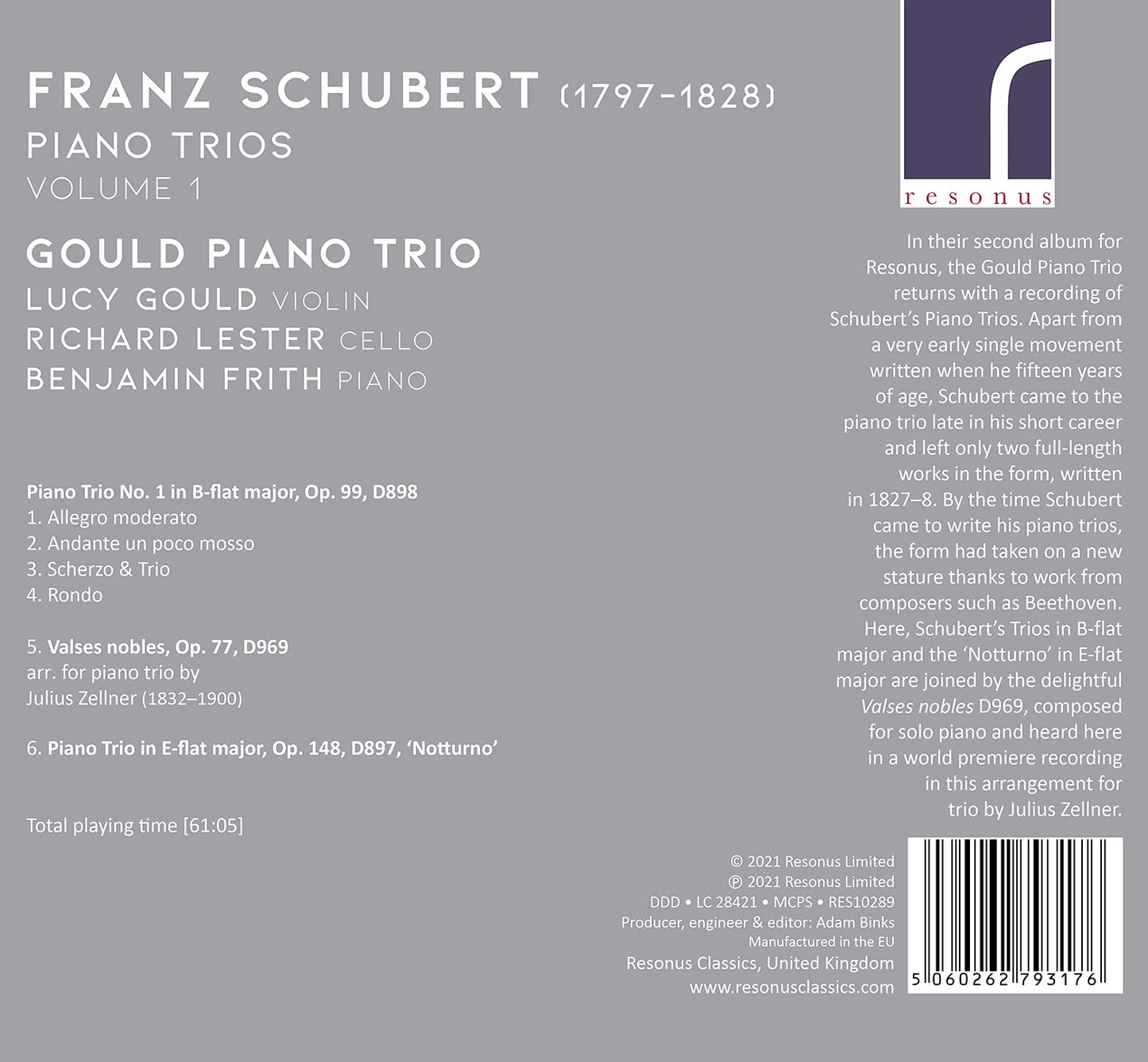 V1: PIANO TRIOS