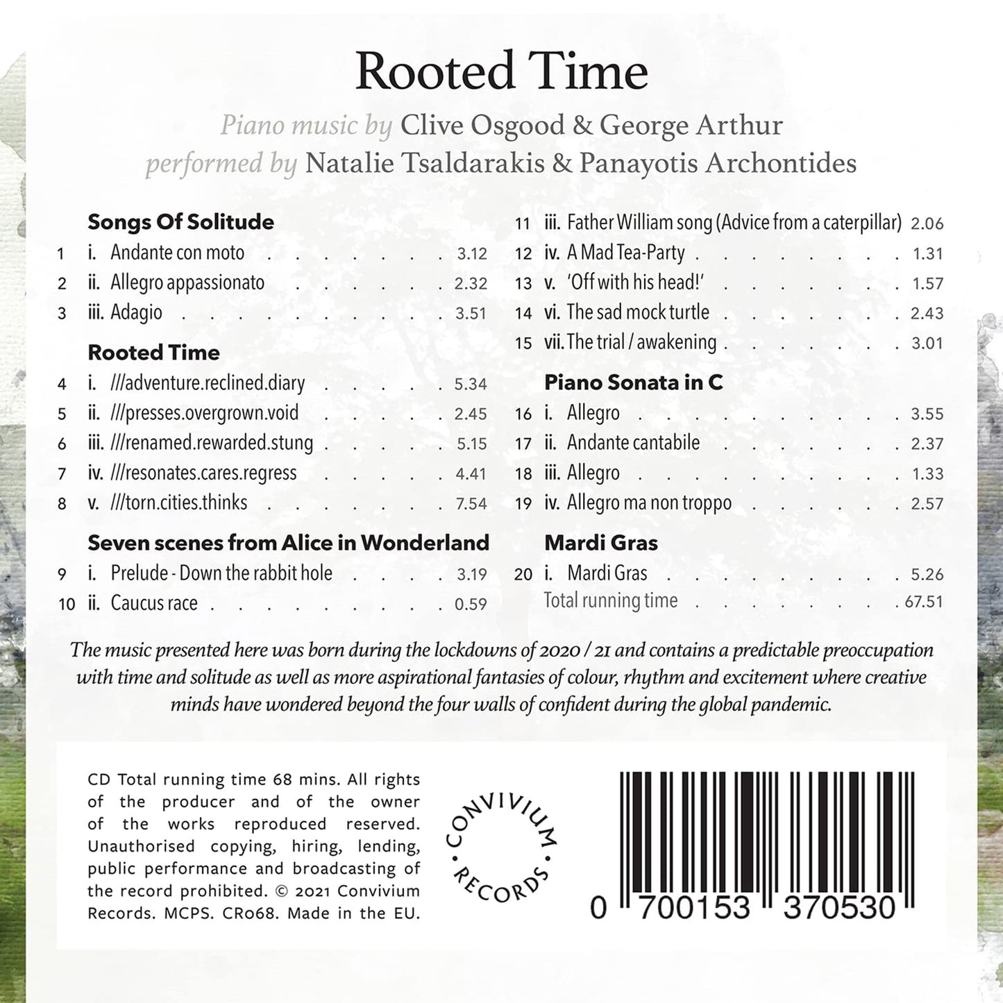 Rooted Time Panayotis Archontides, Natalie Tsaldarakis