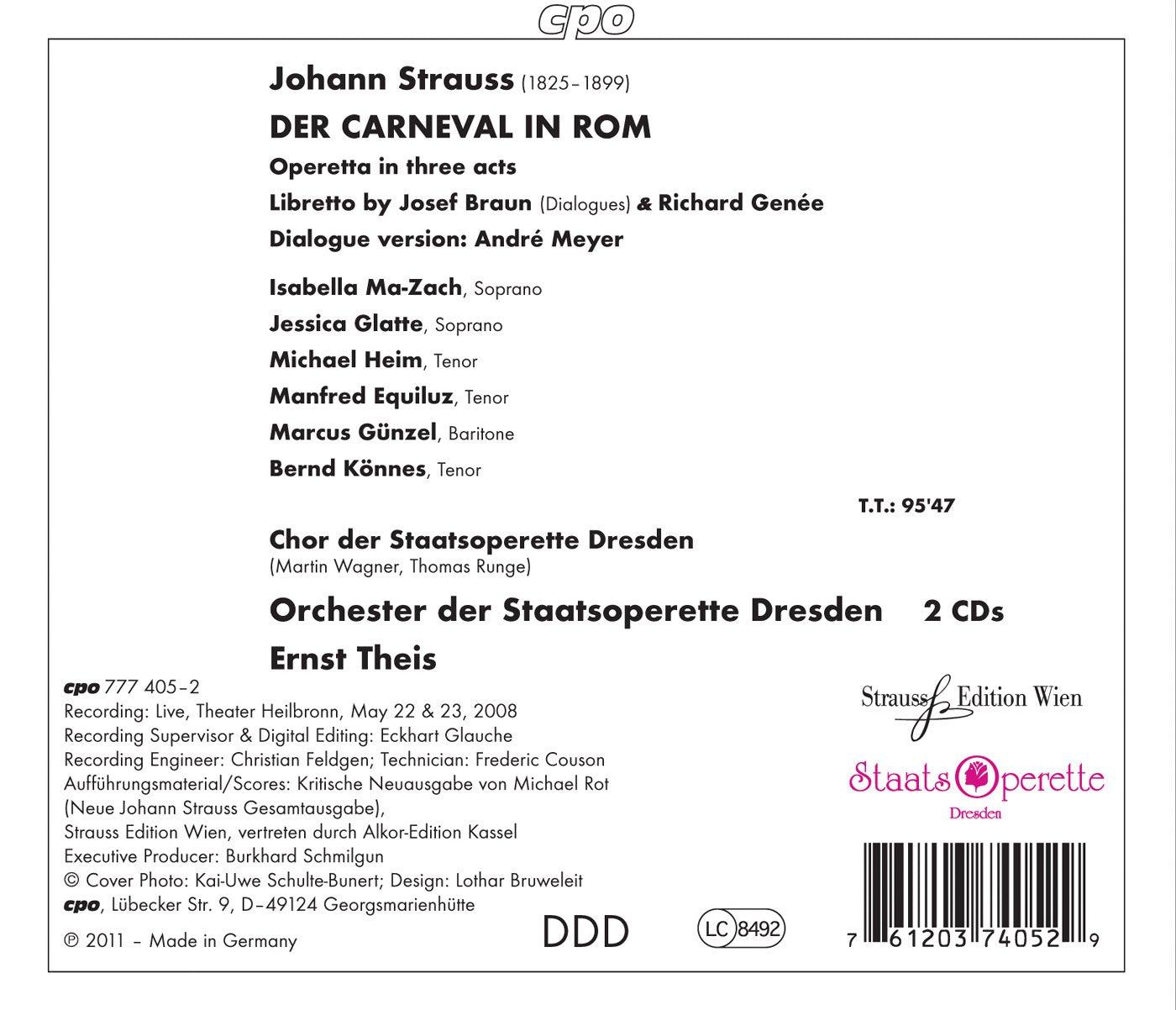 Strauss: Der Carneval in Rom