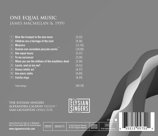 MacMillan: One Equal Music