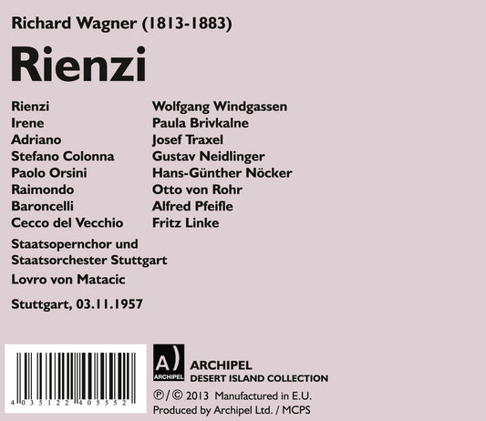 Wagner: Rienzi