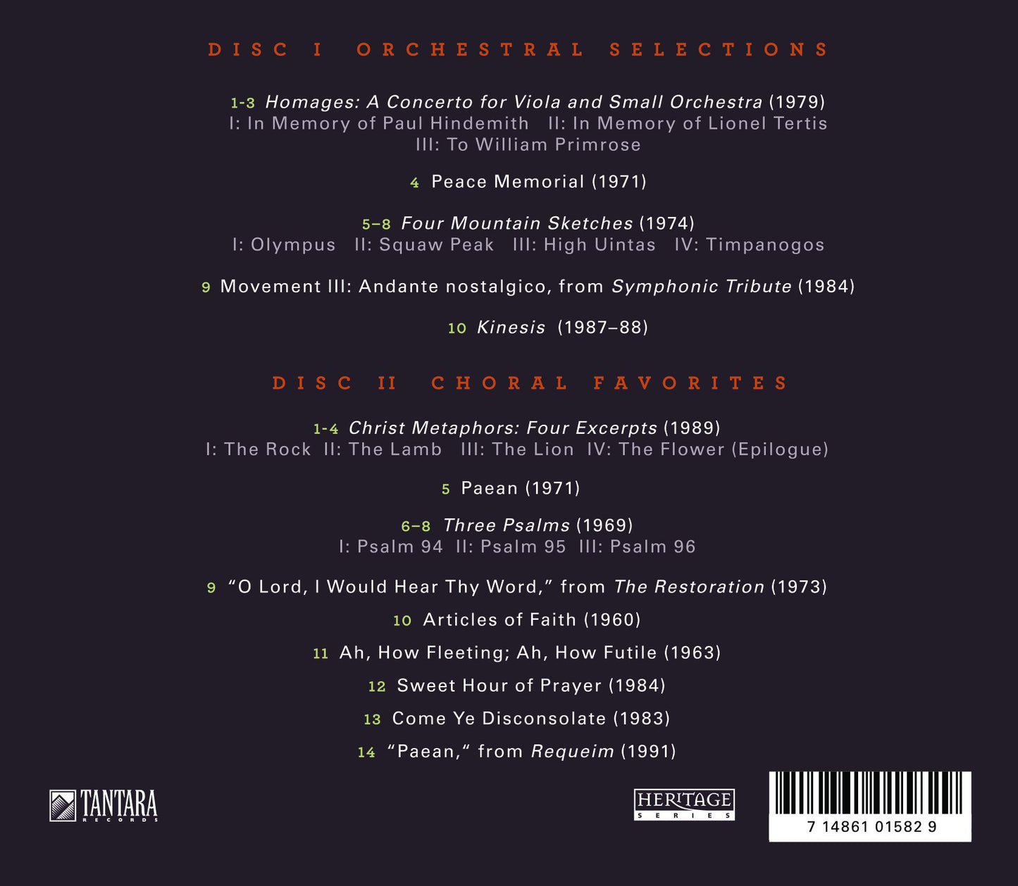 Bradshaw: Selected Works