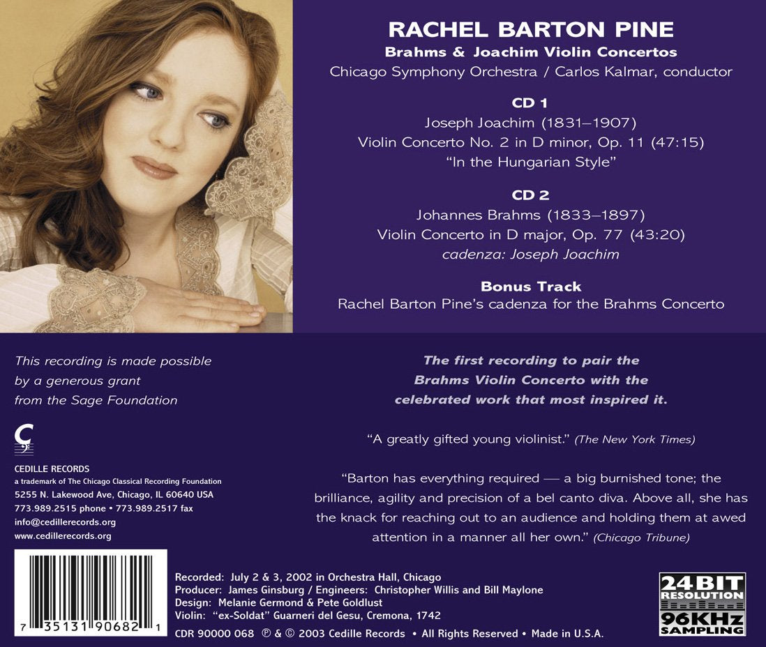 BRAHMS / JOACHIM: Violin Concertos