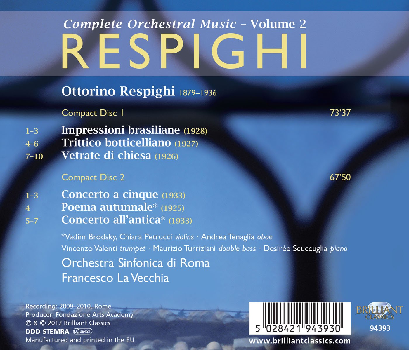 Respighi: Orchestral Works, Vol. 2
