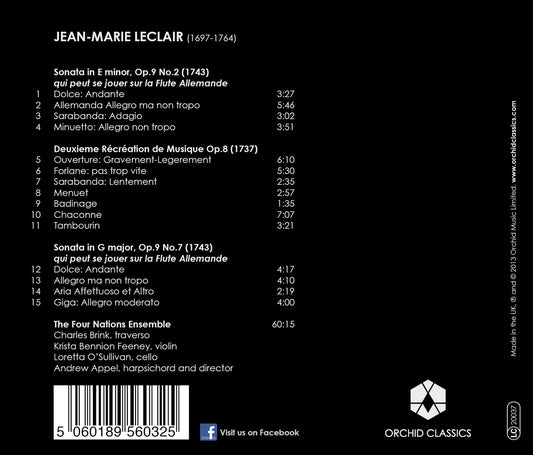 Leclair: Sonatas, Op. 9, Nos. 2 & 7 - Deuxième récréation de