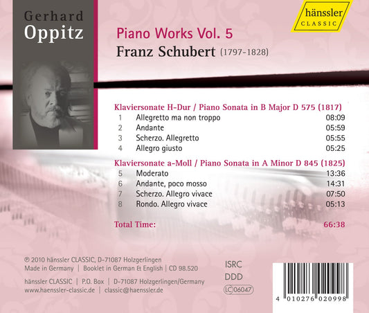 Schubert: Piano Works, Vol. 5