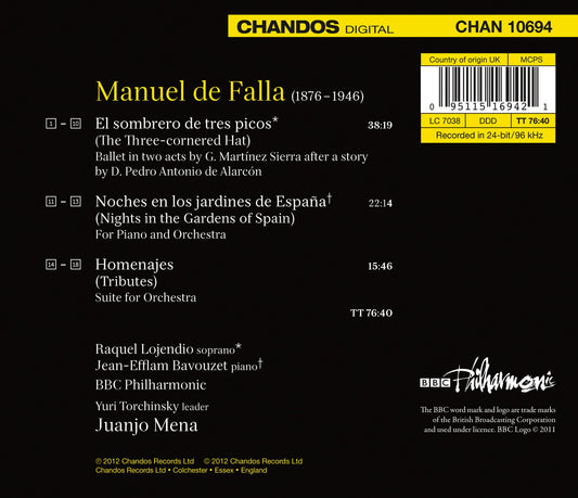 Falla: Works for Stage & Concert Hall