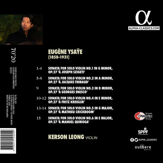 Ysaÿe: Six Sonatas for Solo Violin
