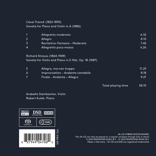 Franck & Strauss: Sonatas for Violin & Piano