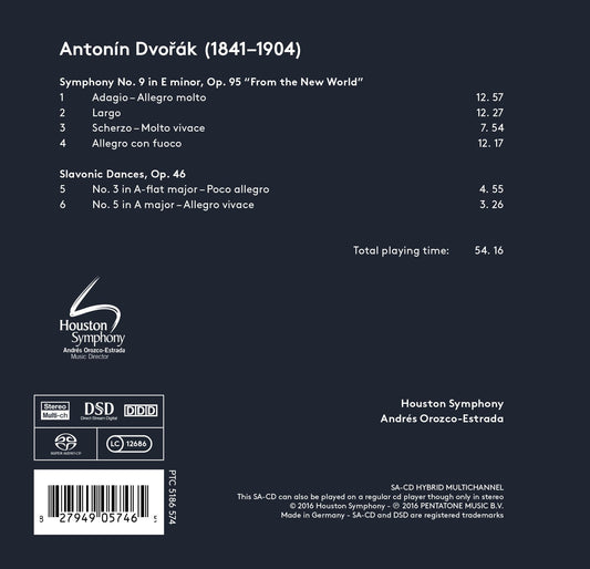 Dvorák: Symphony No. 9 "From the New World" & 2 Slavonic Dan