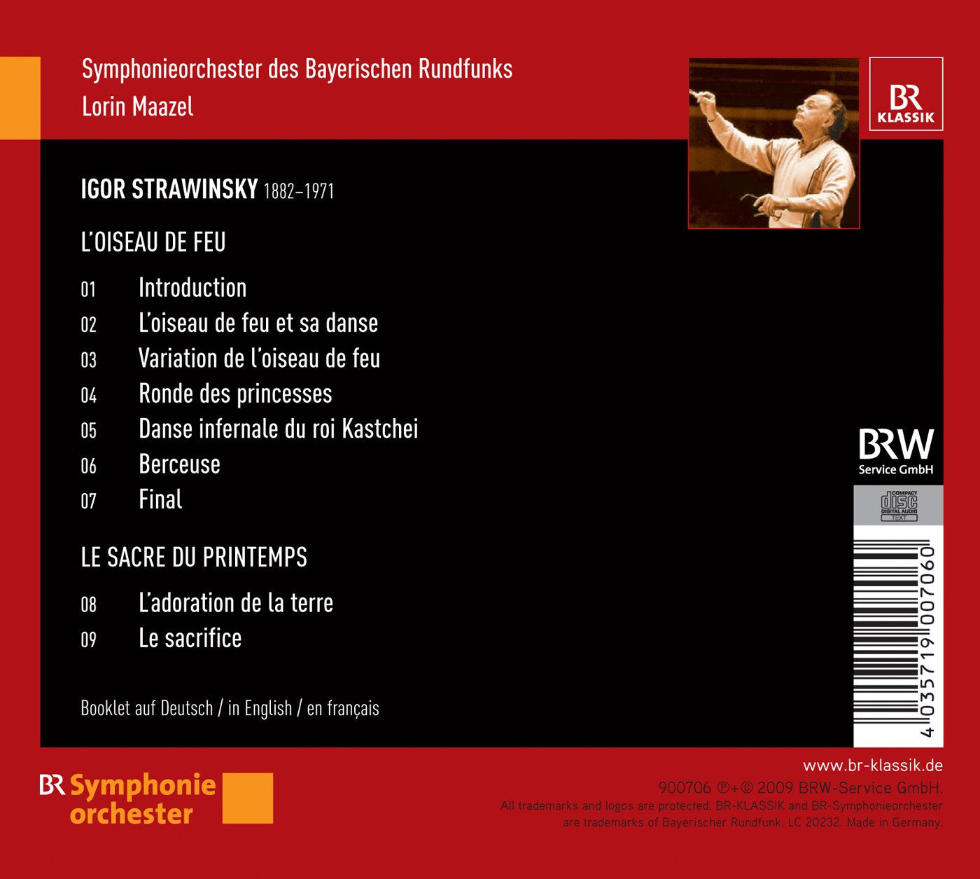 Stravinsky: L'oiseau de feu / Le sacre de printemps