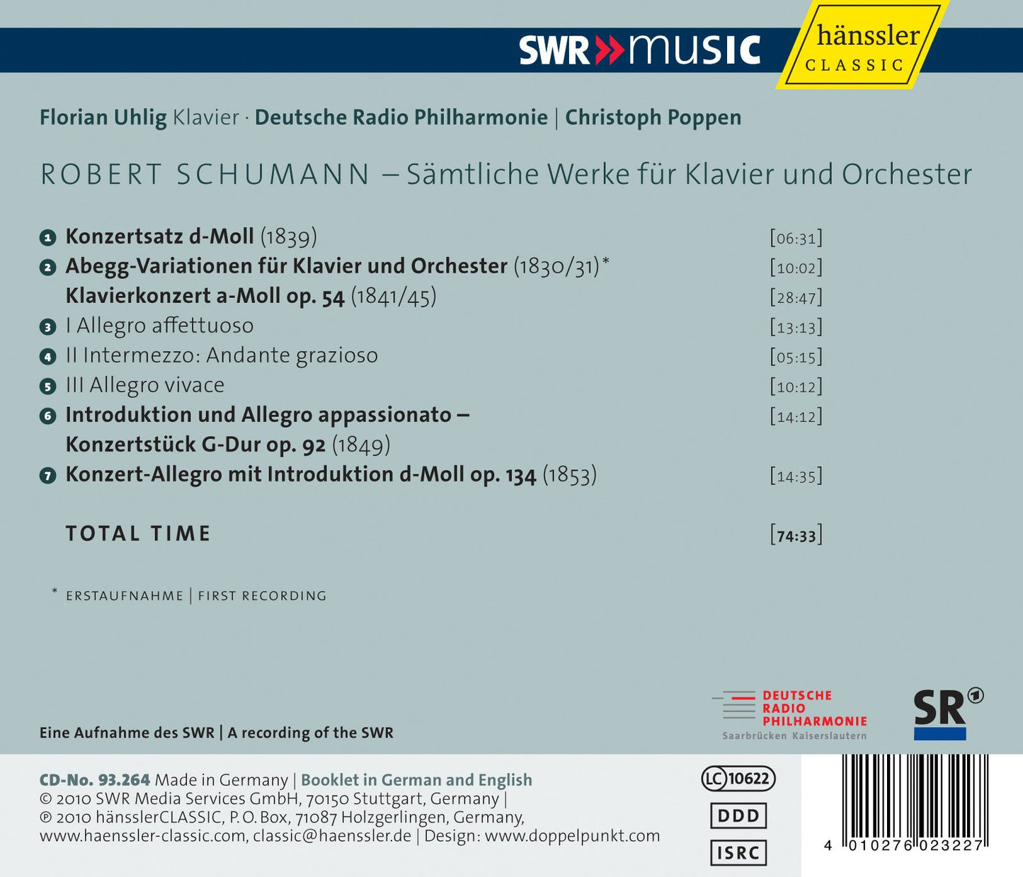 Schumann: Complete Works for Piano and Orchestra