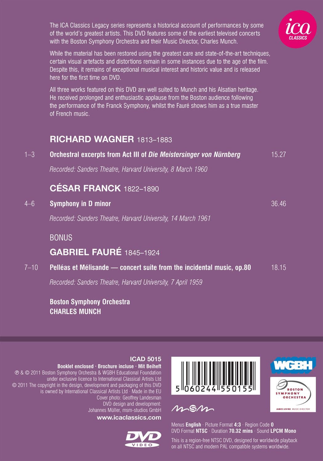 Wagner: Orchestra excerpts from Die Meistersinger - Franck: