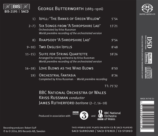 Butterworth: Orchestral Works & Works for Voice & Orchestra