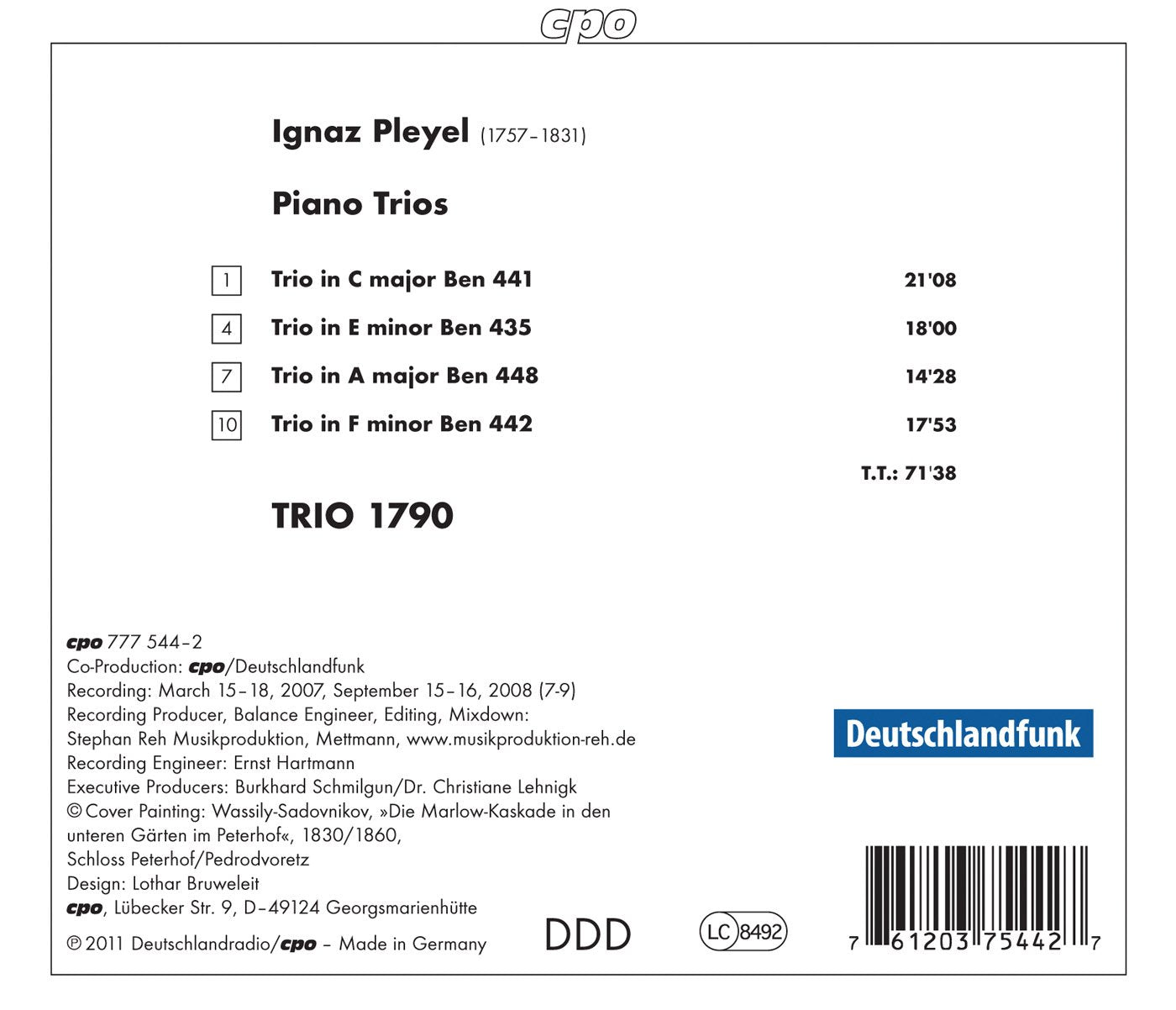 Pleyel: Piano Trios