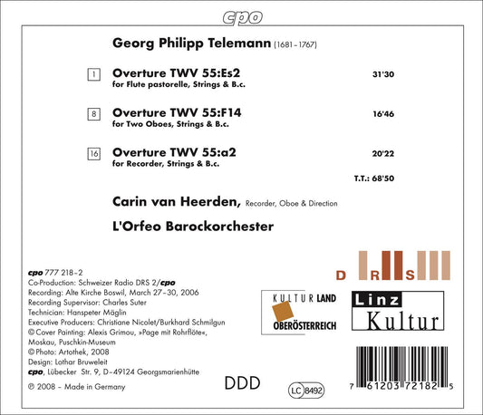 Telemann, G.P.: Overtures (Suites) - Twv 55: A2, Es2, F14