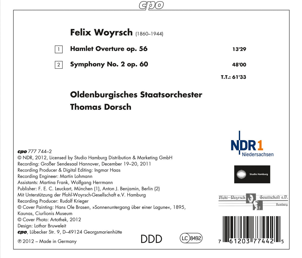 Woyrsch: Symphony No. 2 - Hamlet Overture